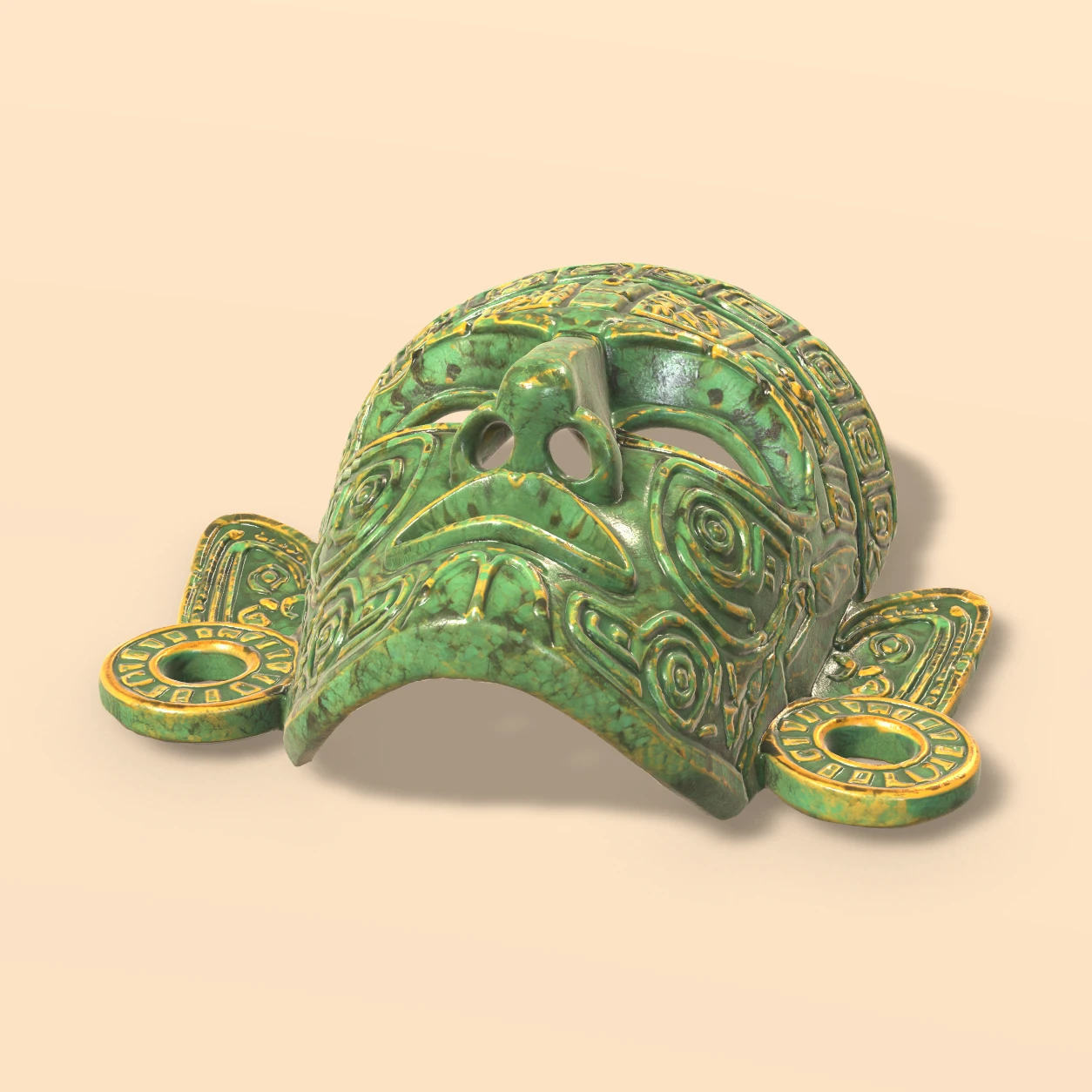 Jade Mask 3D model, Ancient Relics Collection Vol. 1
