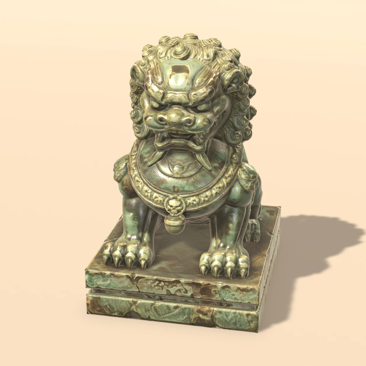 Guardian Lion 3D model, Ancient Relics Collection Vol. 2