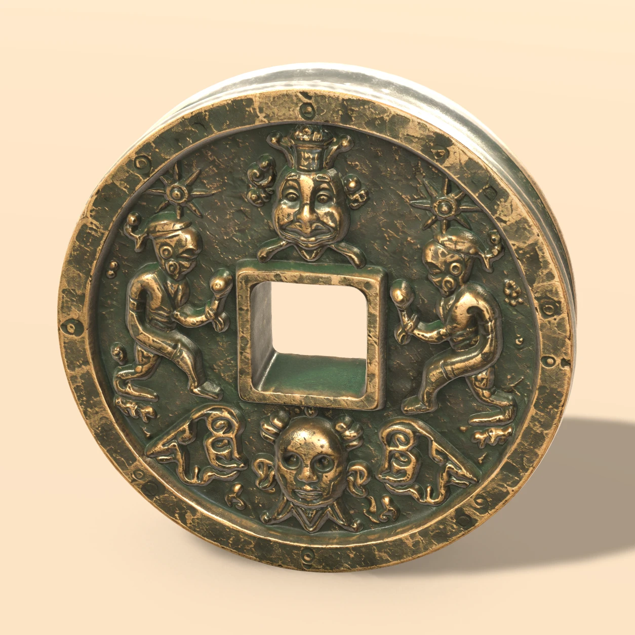 Ancient Coin 3D model, Ancient Relics Collection Vol. 2
