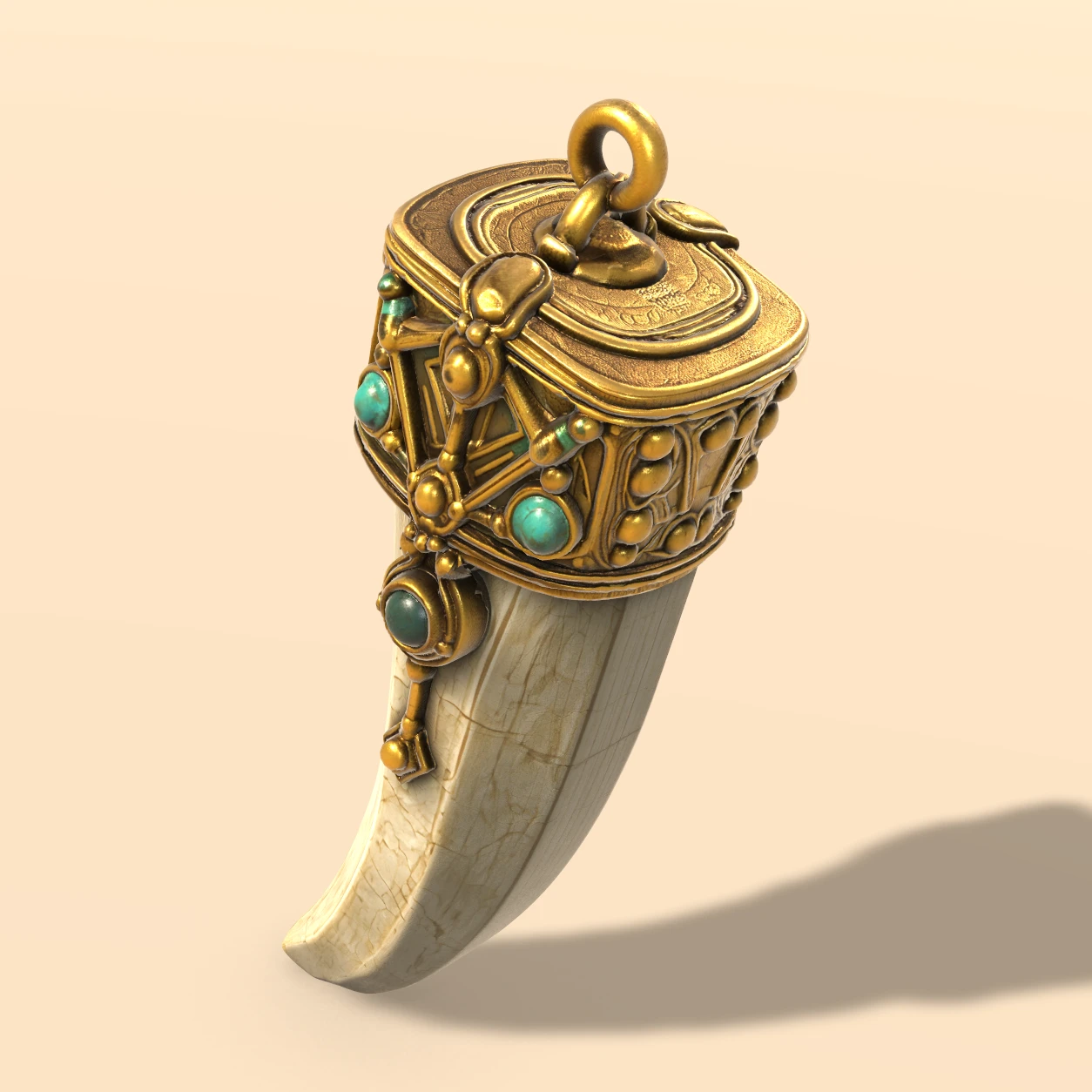 Fang Pendant 3D model, Ancient Relics Collection Vol. 2