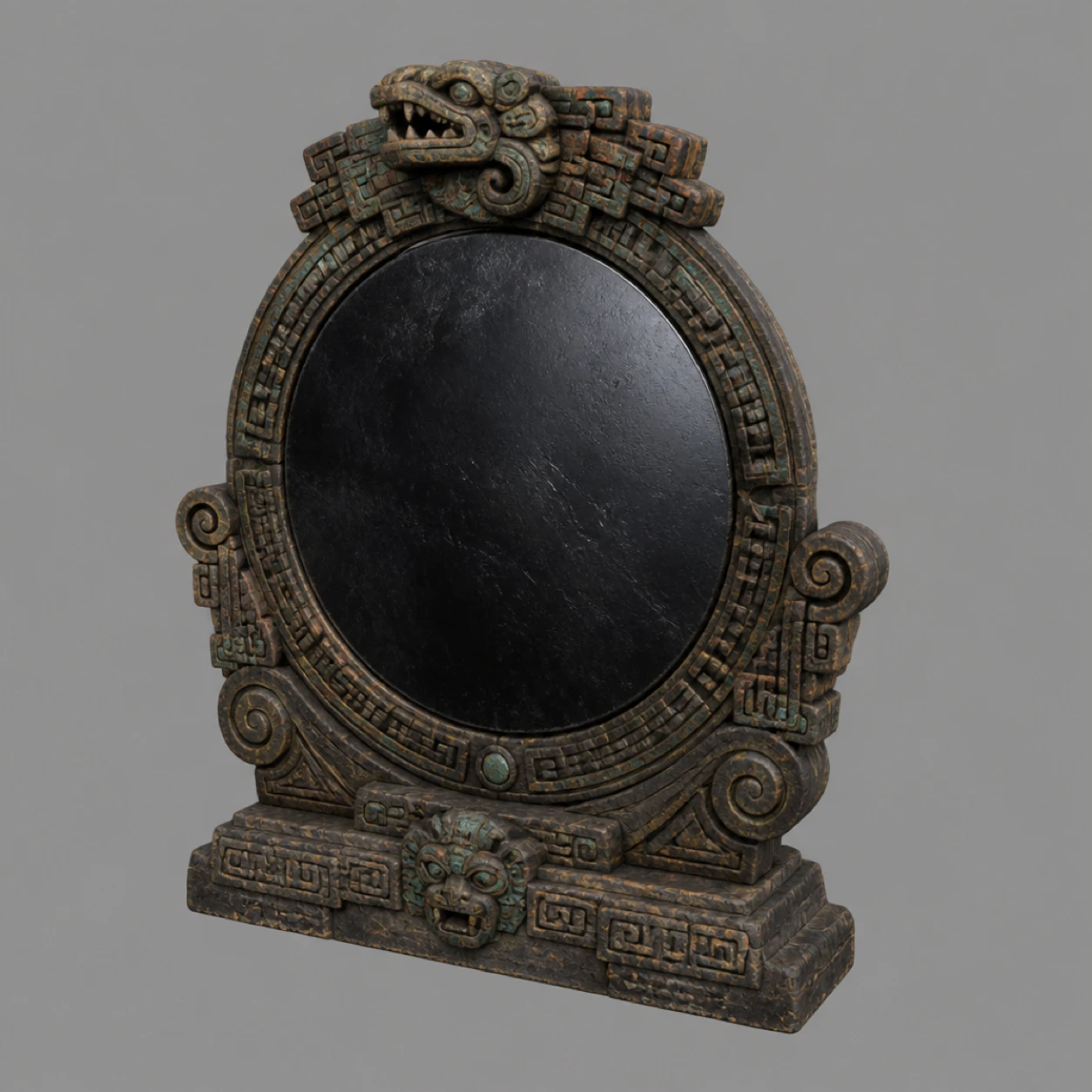Obsidian Mirror, Aztec Temple Relics