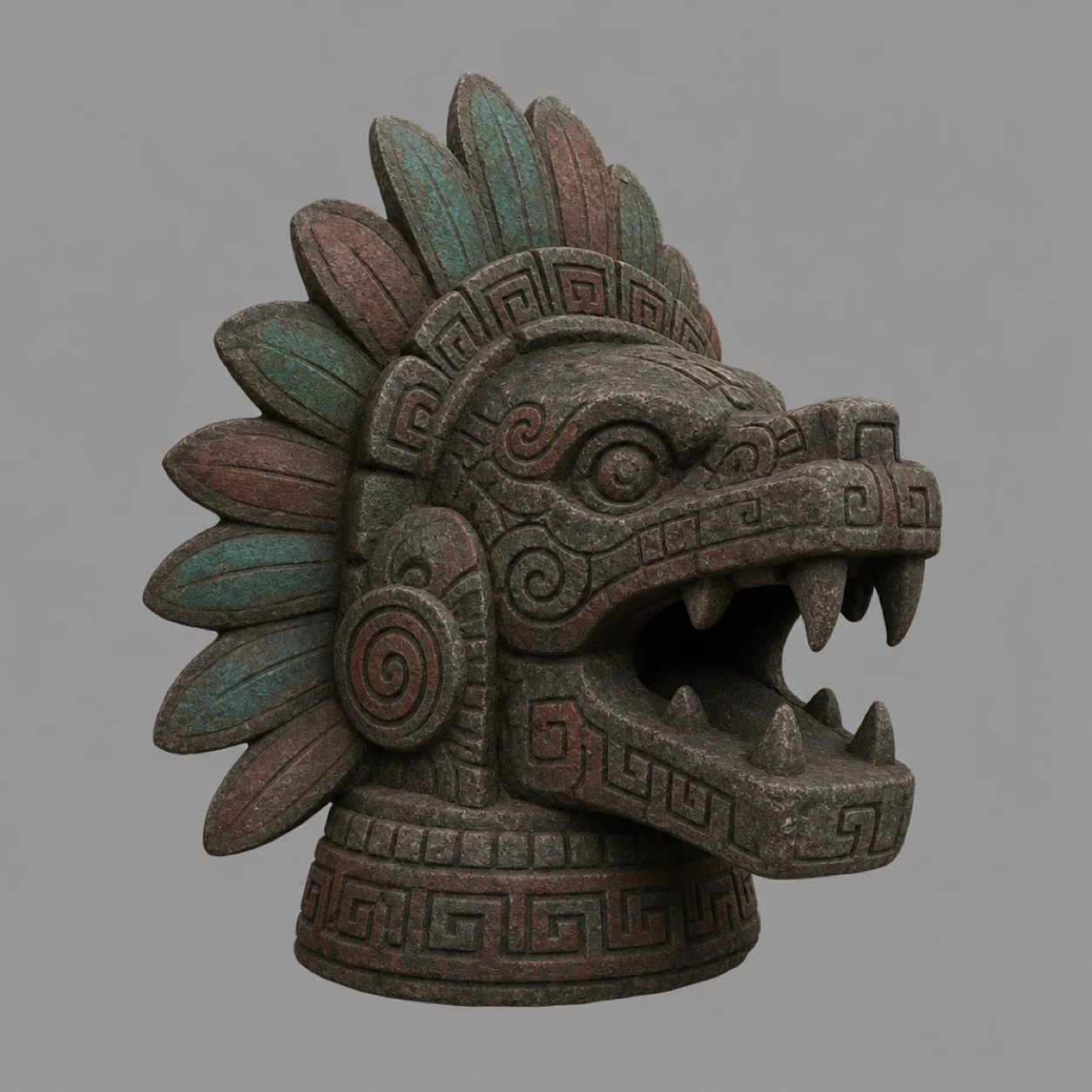 Serpent Head, Aztec Temple Relics