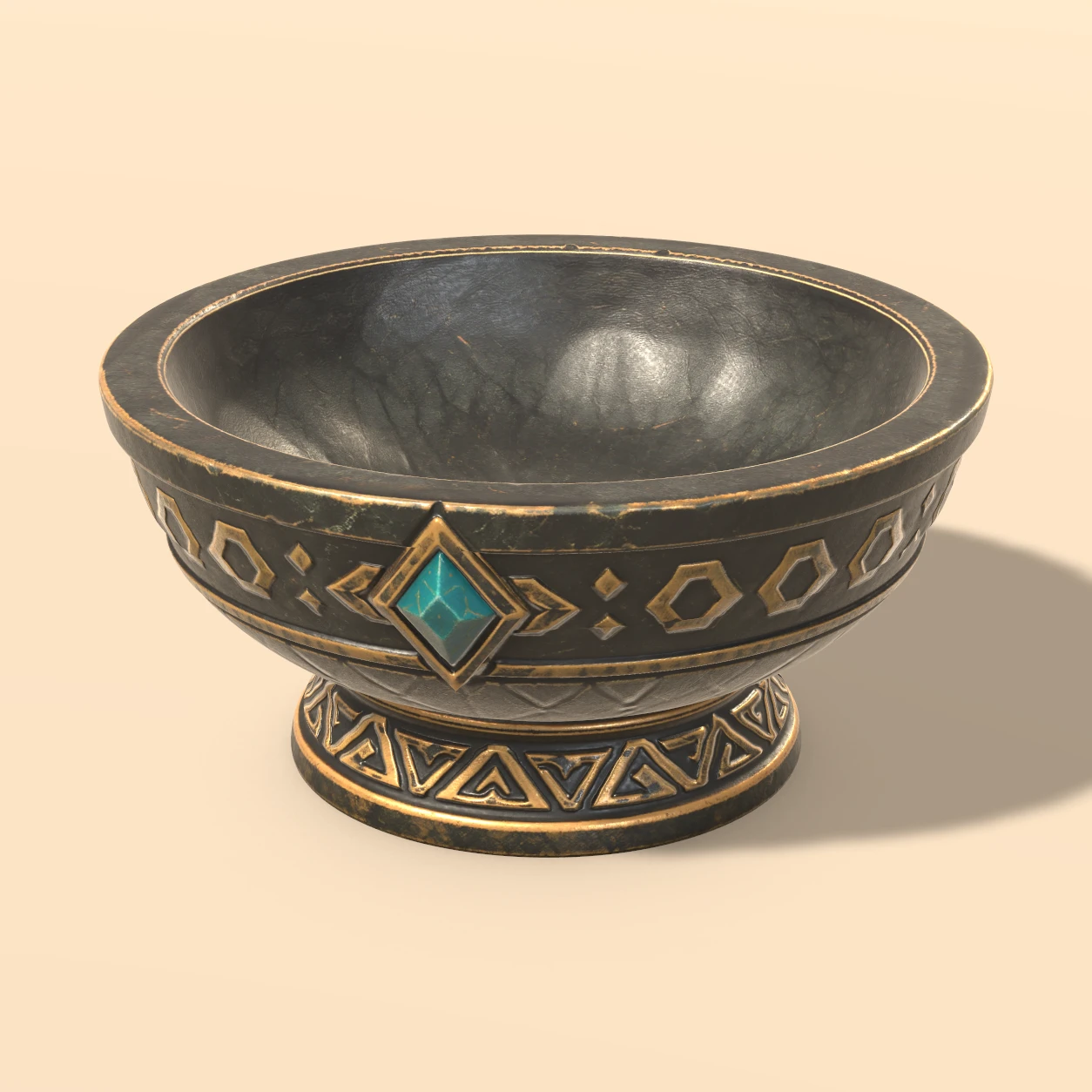 Offering Bowl 3D model, Dark Temple Offerings