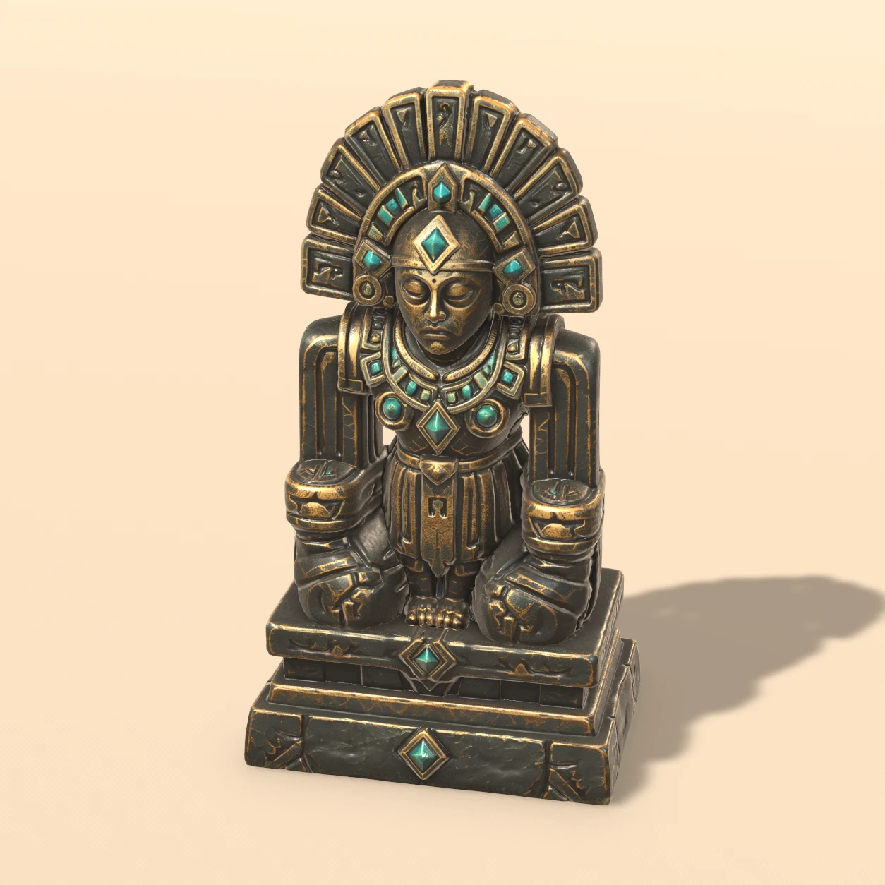 Temple Idol 3D model, Dark Temple Offerings