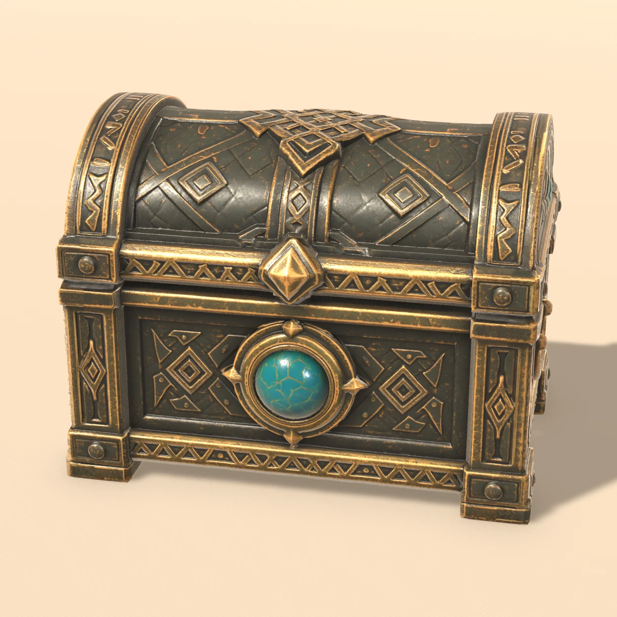 Reliquary Chest 3D model, Dark Temple Offerings