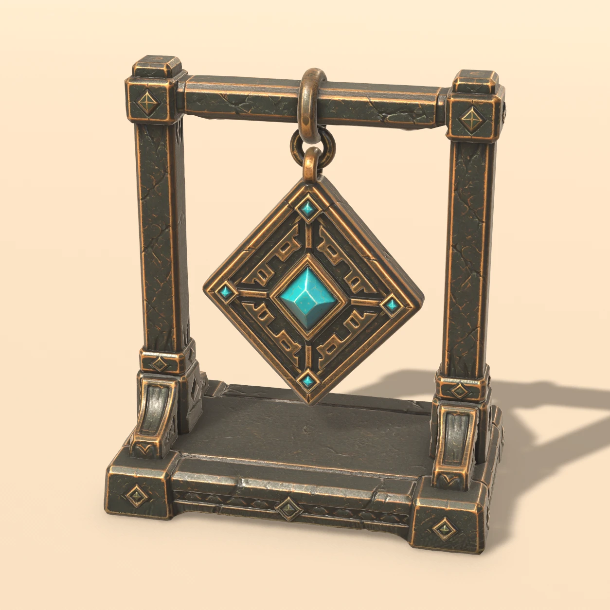Talisman Stand 3D model, Dark Temple Offerings