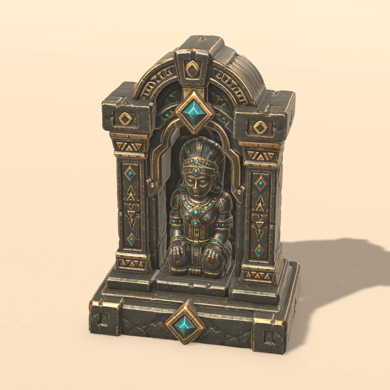 Shrine Niche 3D model, Dark Temple Offerings