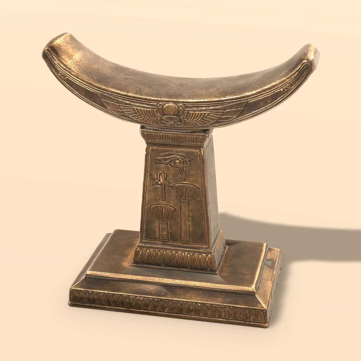 Headrest 3D model, Egyptian Tomb Relics Vol. 2