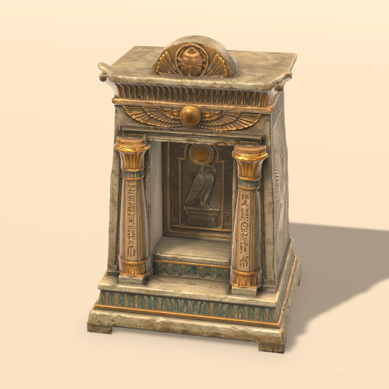 Naos shrine 3D model, Egyptian Tomb Relics Vol. 2