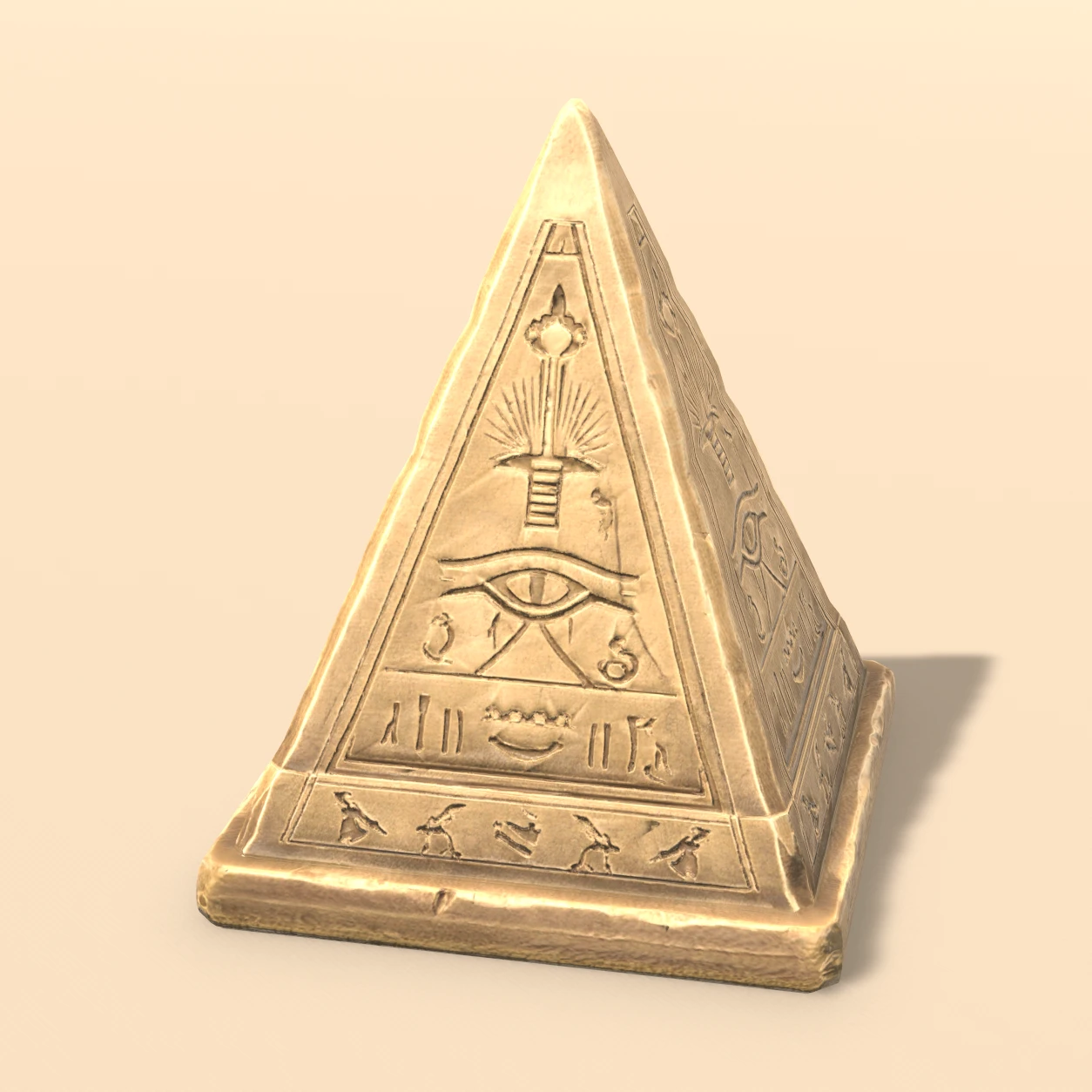 Pyramidion 3D model, Egyptian Tomb Relics Vol. 2