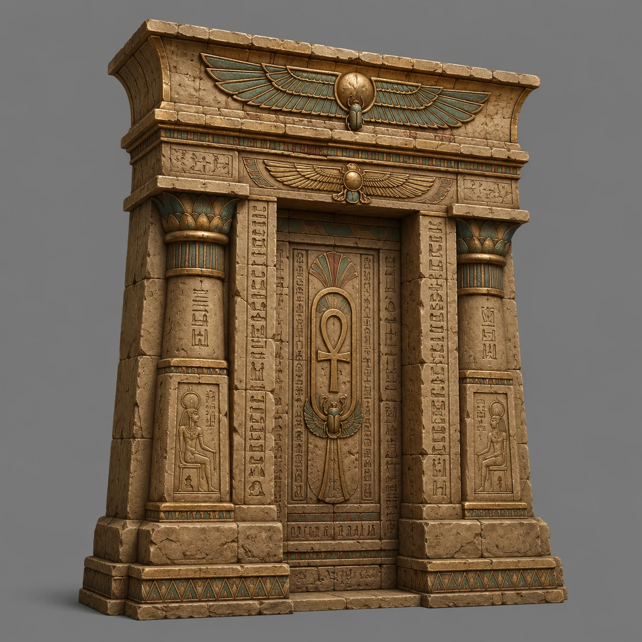 Temple Doorway, Egyptian Tomb Relics Vol. 2