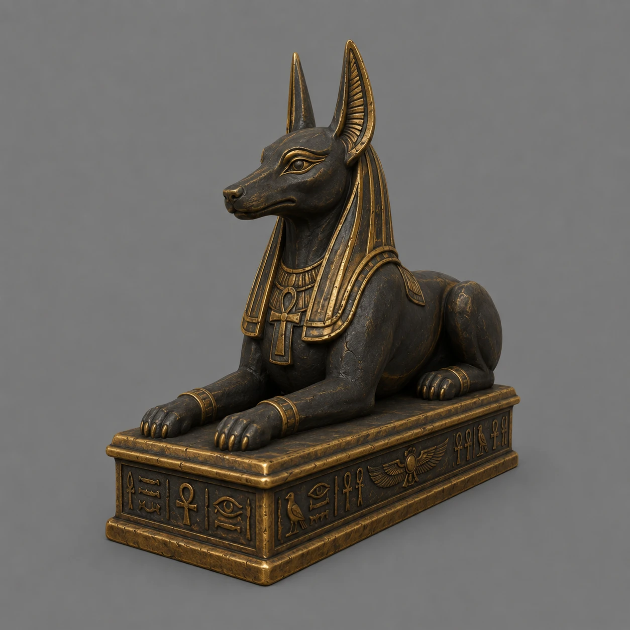 Anubis Statue, Egyptian Tomb Relics