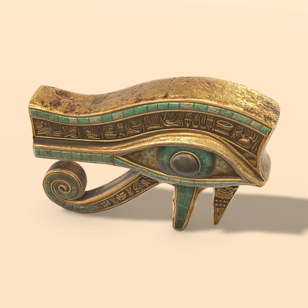 Eye of Horus 3D model, Egyptian Tomb Relics