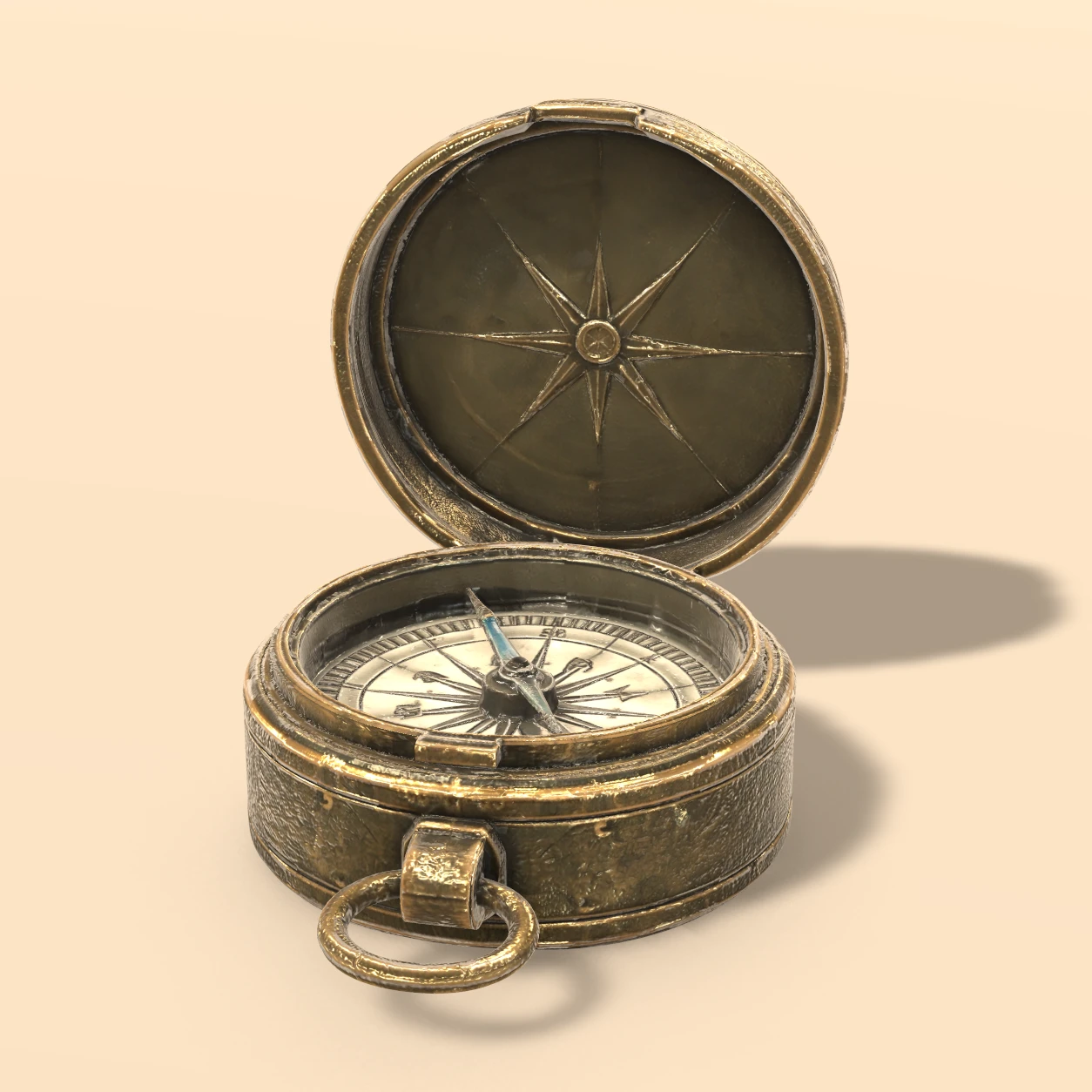 Compass 3D model, Fantasy Expedition Gear