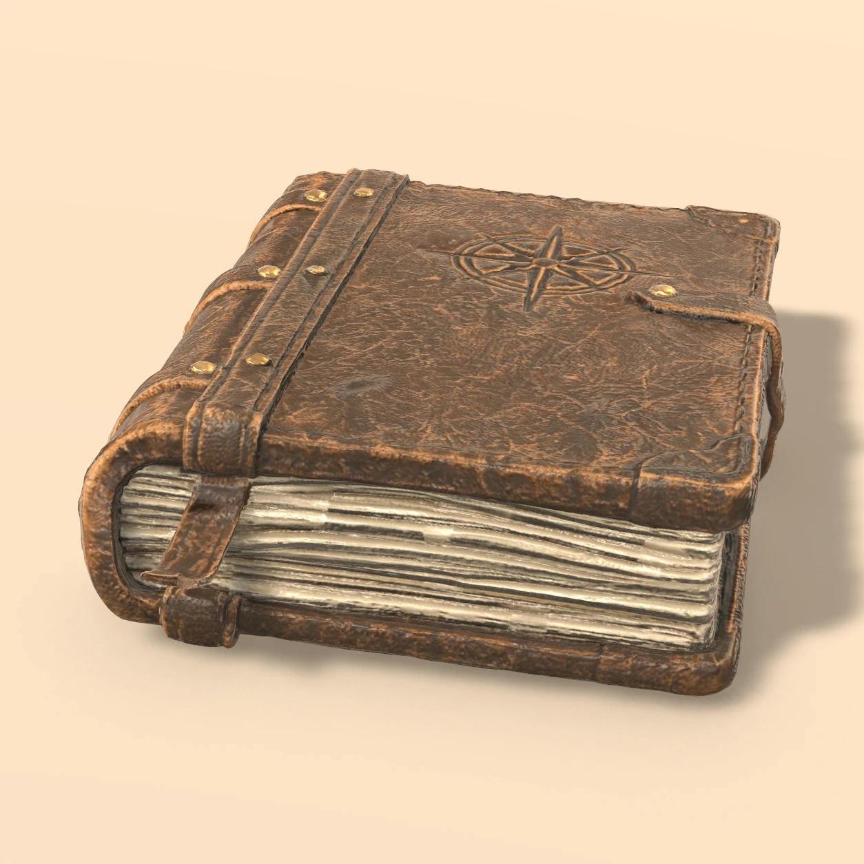 Field Journal 3D model, Fantasy Expedition Gear