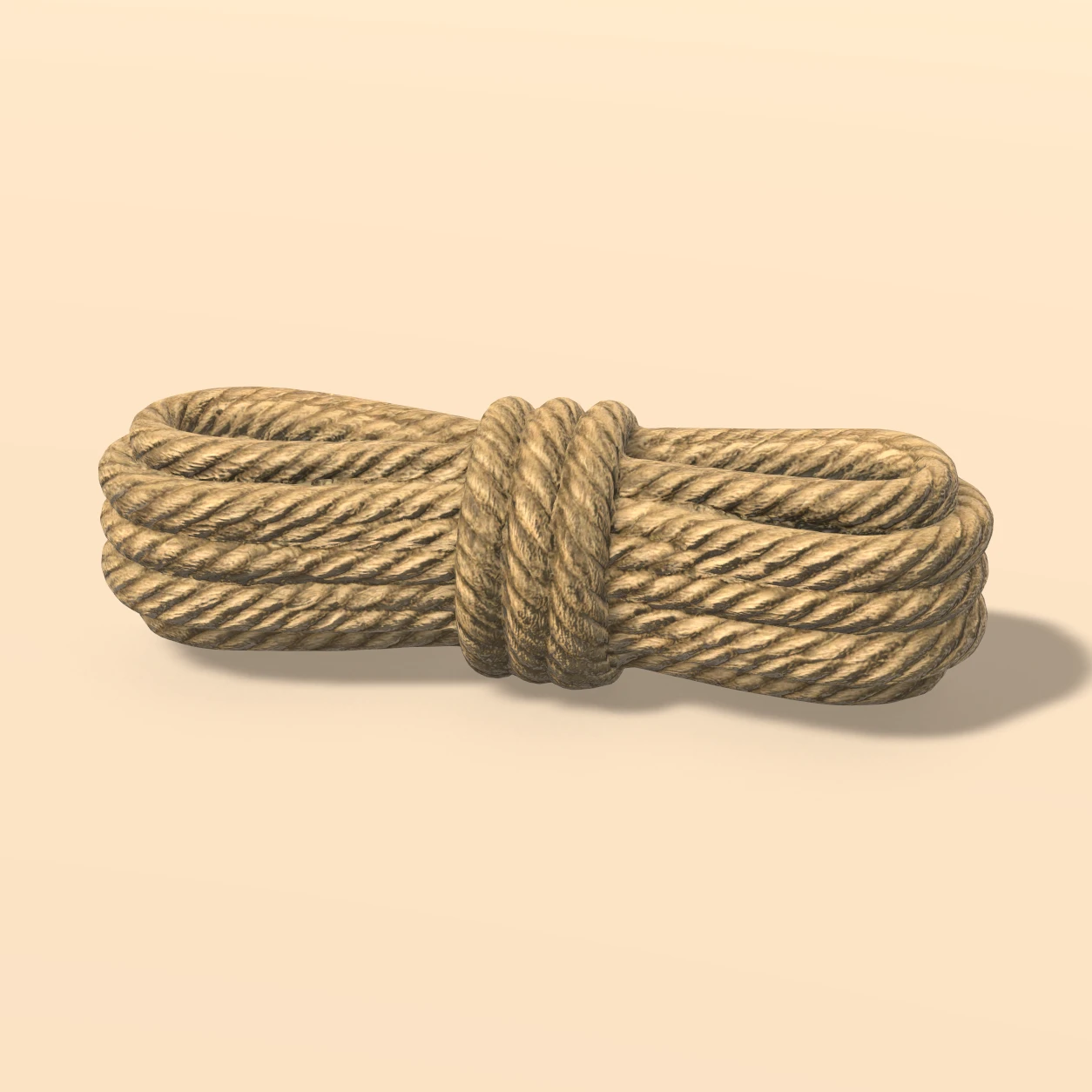 Rope Coil 3D model, Fantasy Expedition Gear