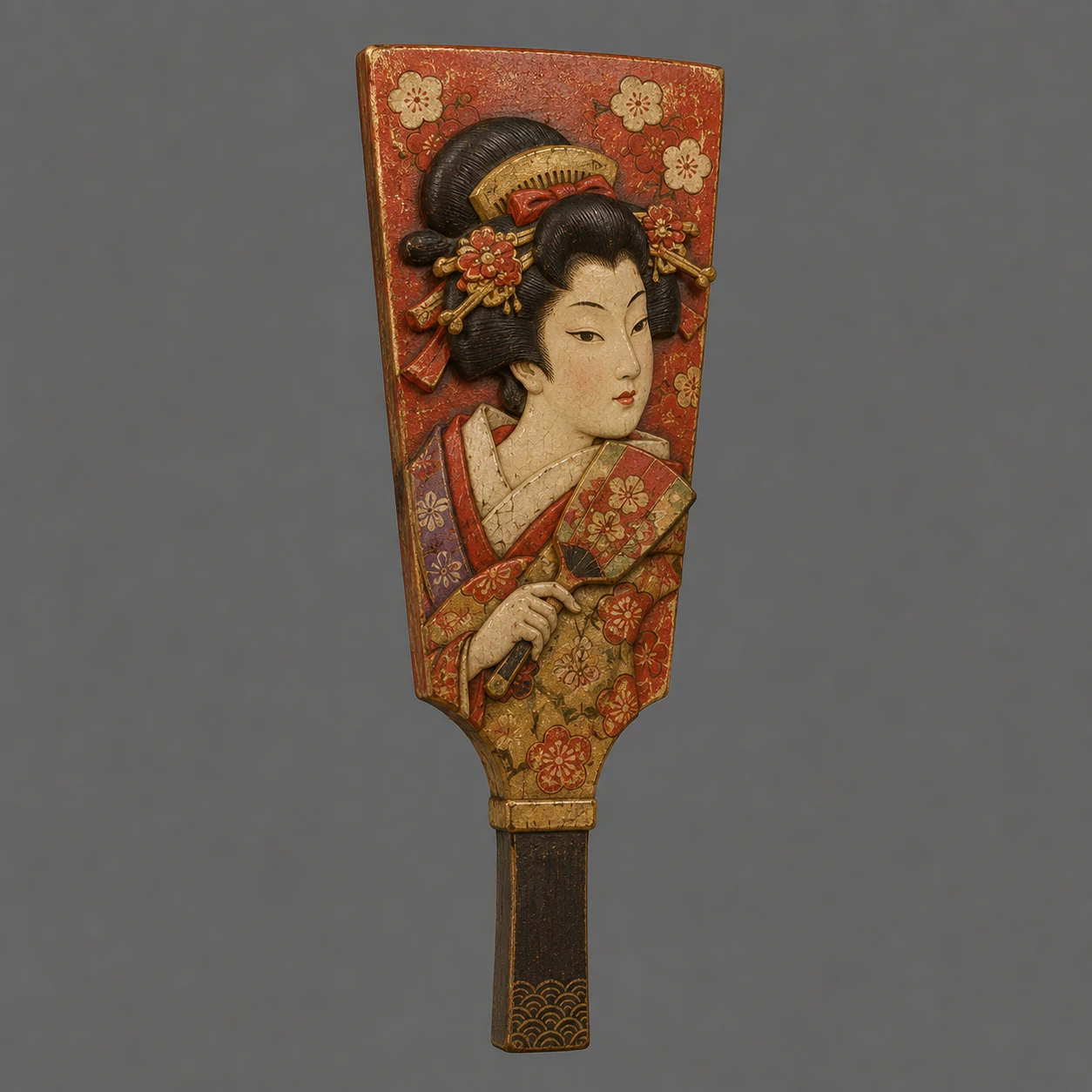 Hagoita Paddle, Feudal Japan Relics