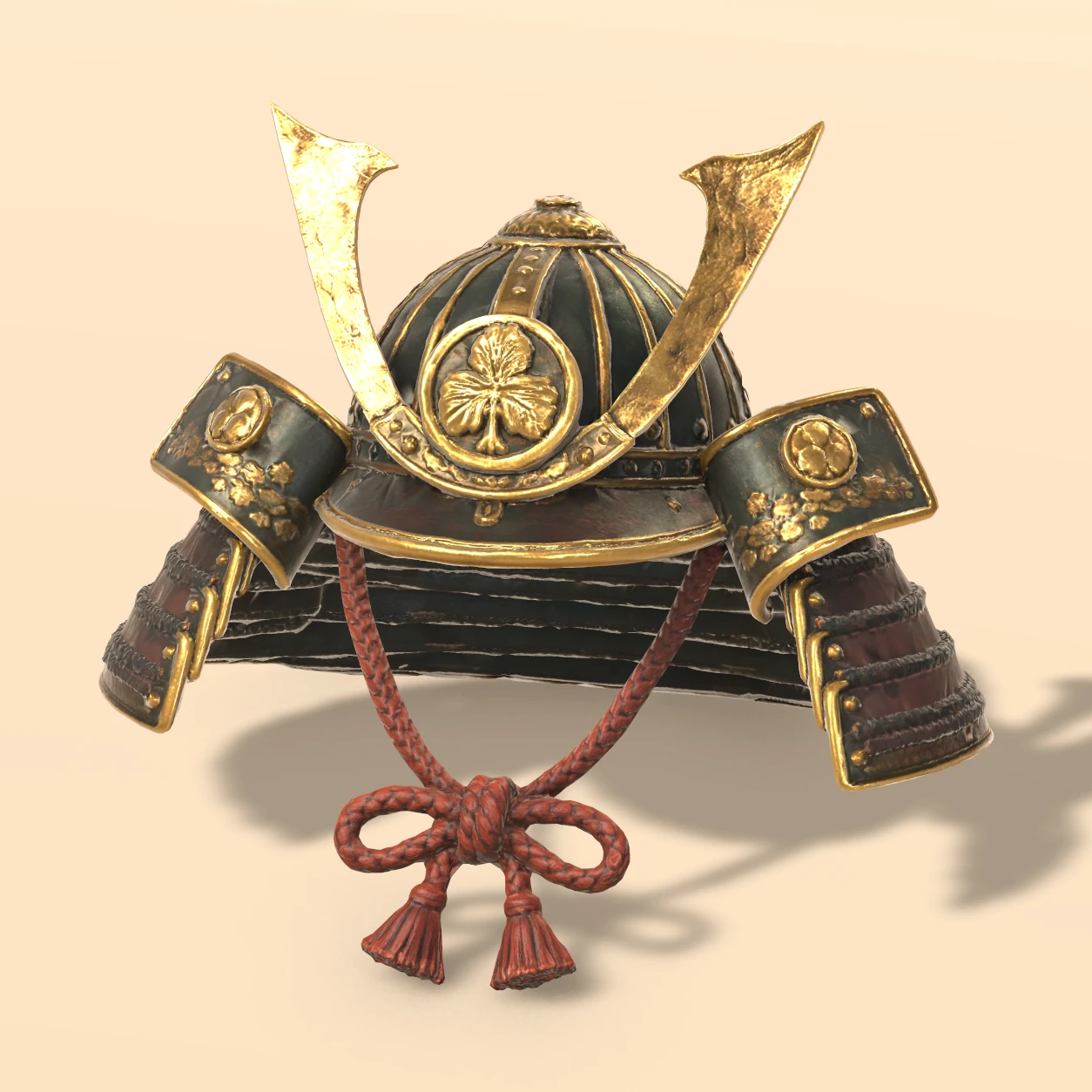 Kabuto Helmet 3D model, Feudal Japan Relics