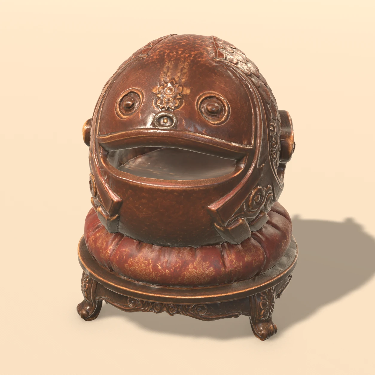 Mokugyo Drum 3D model, Feudal Japan Relics