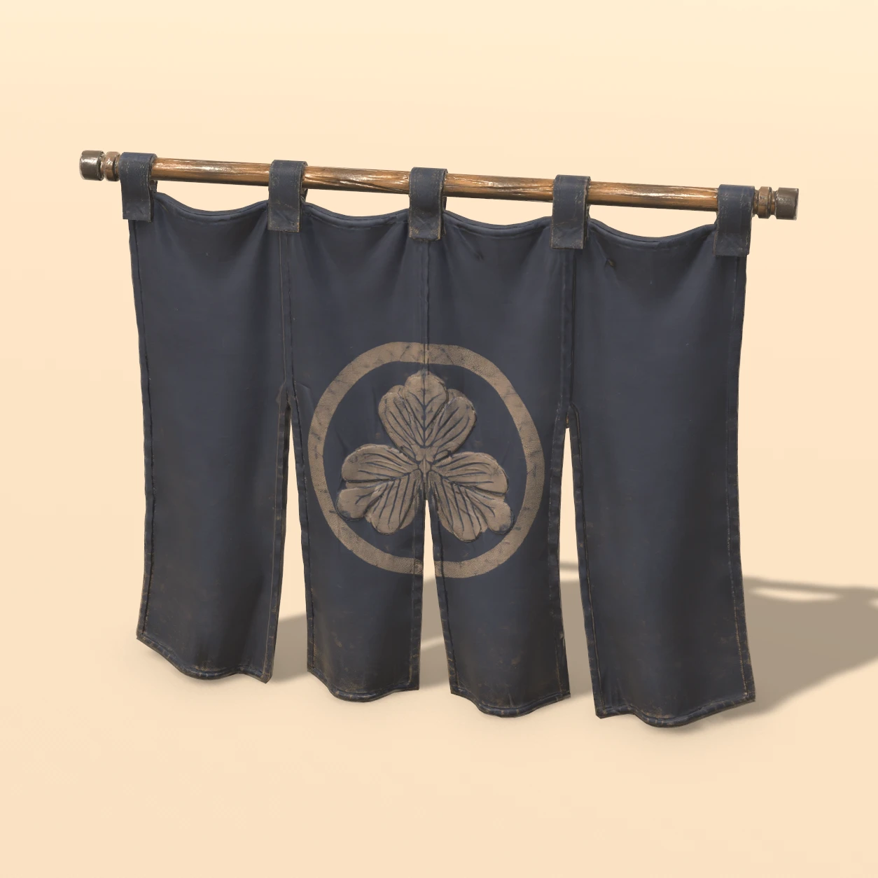 Noren Curtain 3D model, Feudal Japan Relics