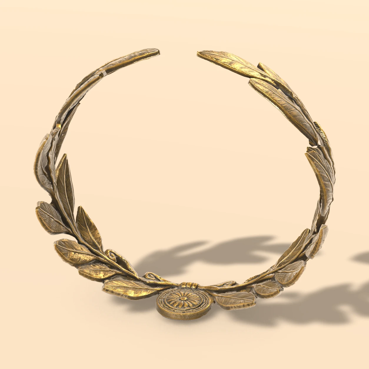 Laurel Crown 3D model, Greek Temple Relics