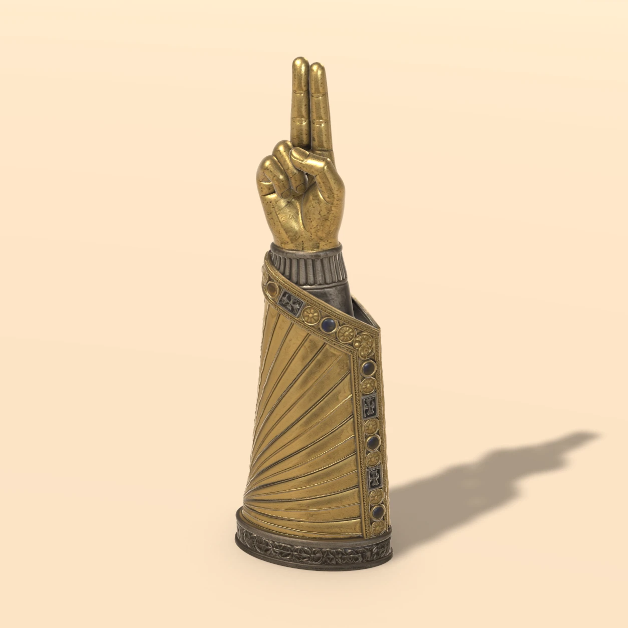 Arm Reliquary 3D model, Medieval Monastery Relics