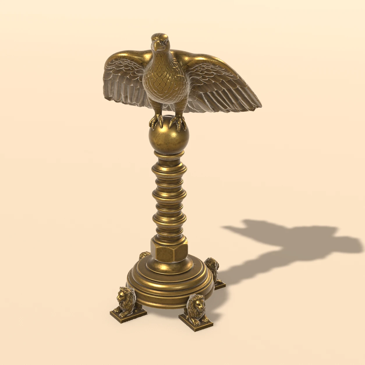 Eagle Lectern 3D model, Medieval Monastery Relics