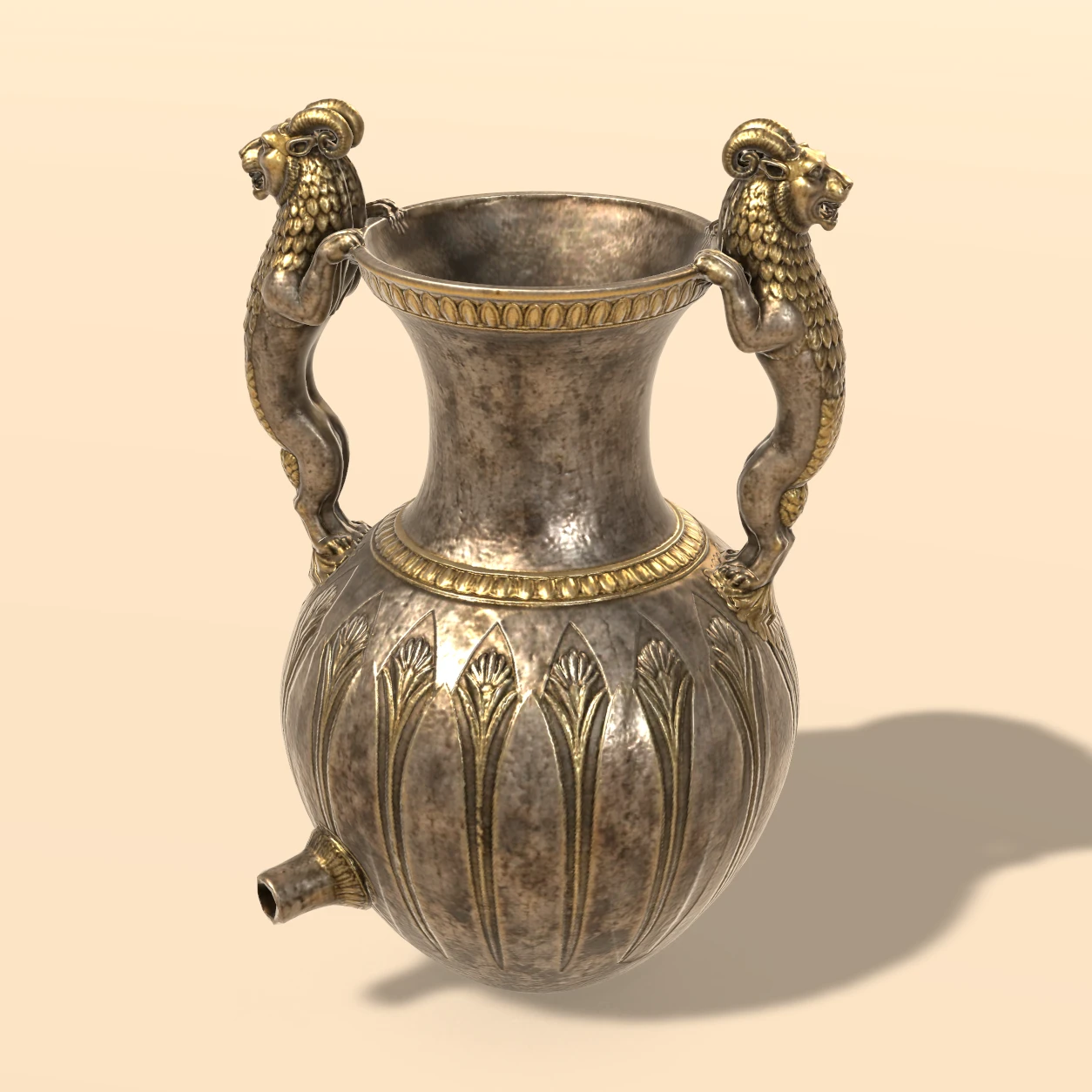 Griffin Jar 3D model, Persian Palace Relics