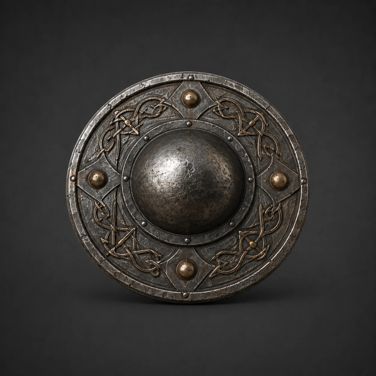 Runic Shield Boss, Viking Ritual Relics